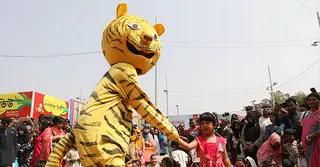 খুদে পাঠকদের ভিড়ে মুখর ‘শিশুপ্রহর’